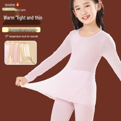 Nahtloser warmer Rundhals-Basisschicht für Kinder (Unisex) für Schüler