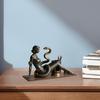 Snake Beauty Pen Holder Retro Desk Organizer Pen Cup Decorative Sexy Woman Pencil Holder for Study Bedroom Office