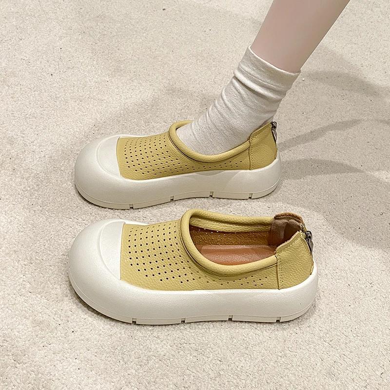 Fashion 2024 Women's Sneakers Fashion Back Zipper Low Top Women Jogging Casual Hot Selling Mixed Color Women's Platform Sports Shoes