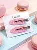 Dior 2 Pièces Pince à Cheveux Transparente Rose avec Logo Barrettes Alligator en Métal Mode Accessoires Cheveux pour Femmes Franges Décor Quotidien