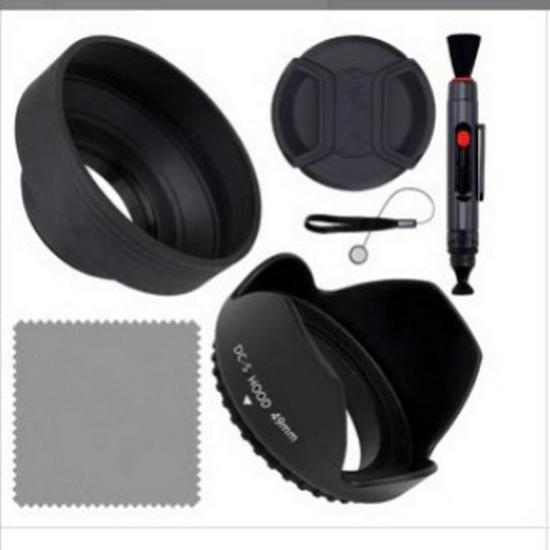 Soft Rubber Lens Hood for Wide Angle and Medium Telephoto (49-82mm)