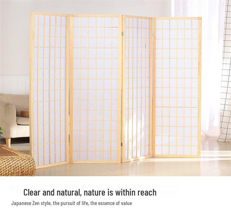 2026 Modern Chinese Solid Wood Lattice Screen: Movable Partition for Living Room, Hallway, or Hotel