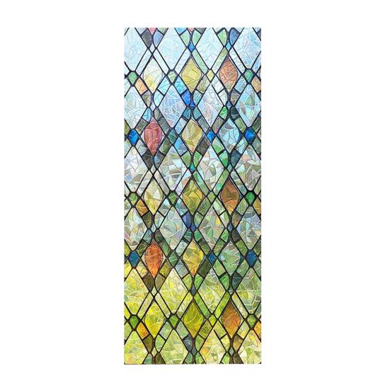 Folia Prywatnościowa na Okno 3D Dekoracyjna Matowa Statyczna Adhezja Usuwalna Wielokrotnego Użytku Dom Biuro Łazienka Blokująca Promieniowanie UV Naklejka na Szkło Pokrycie