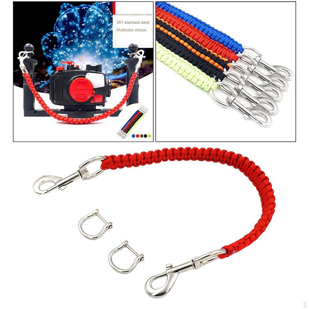 18.9'' Nylon Rope, Scuba Diving Camera Housing Waterproof Case Handle Rope Lanyard Strap Carrier