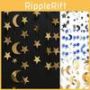 Sturdy Long-lasting Moon Star Wall Hanging Bunting For Ramadan Celebrations