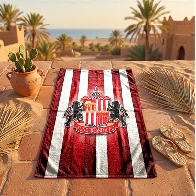 Πετσέτα Θαλάσσης Θέμα Sunderland Μαλακή Γρήγορη;Στεγνή πετσέτα για καλοκαιρινές διακοπές στην παραλία, κολύμπι