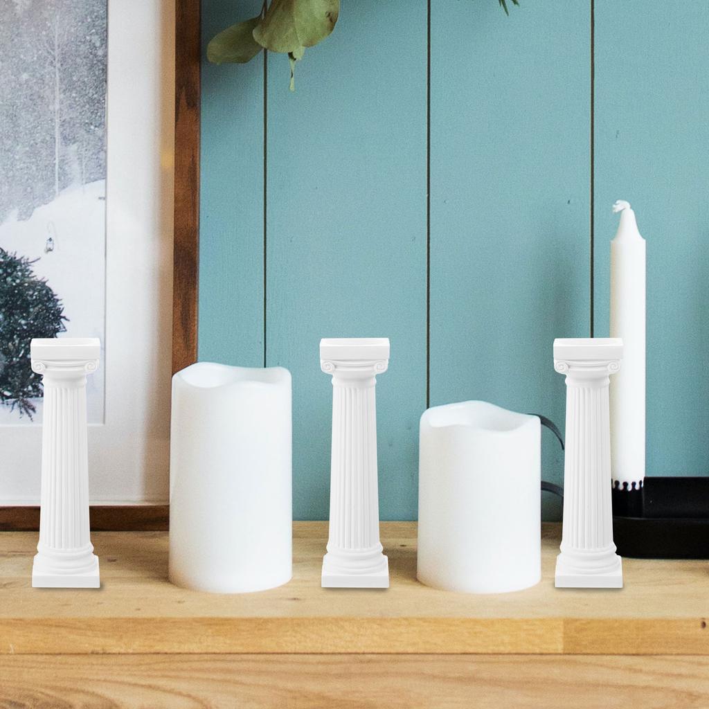 6 szt. Model kolumny rzymskiej, dekoracje zewnętrzne na przyjęcie ogrodowe, dekoracyjne filary ślubne, plastikowe elementy krajobrazu domu