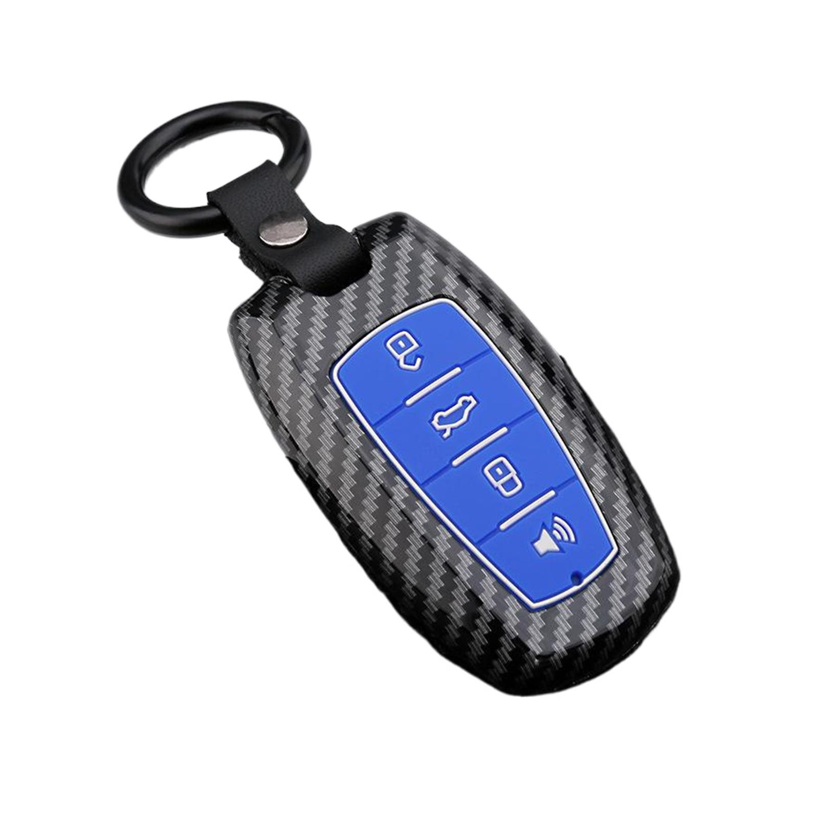 

Чехол для автомобильного ключа, чехол для ключа, подходит для Haval Hover H1 H4 H6 H7 H9, прочный, тонкий, защитный синий