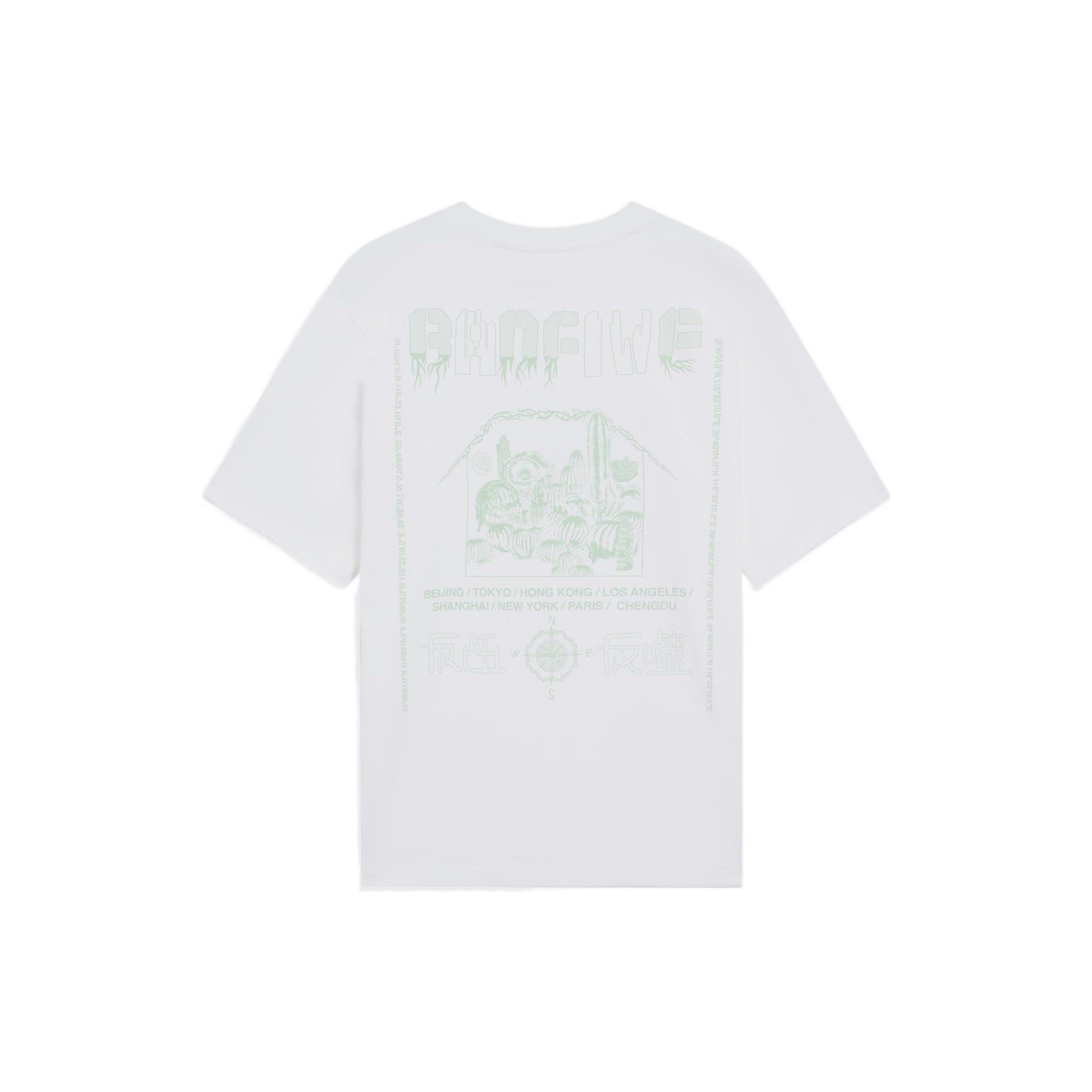 Li-Ning BadFive Graphic Loose Fit T-shirt White Men s AHSS733-1 XL