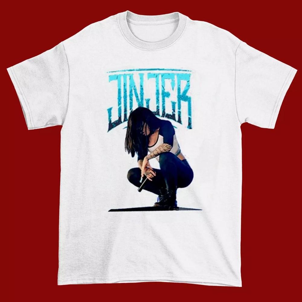 Wolflower Jinjer Short Sleeve Shirt Gift fans S-5XL White T-Shirt Unisex T-Shirt XXXL