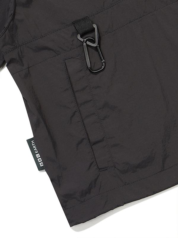 Bbc Earth Utility Pocket Short Sleeve Anorak_Charcoal