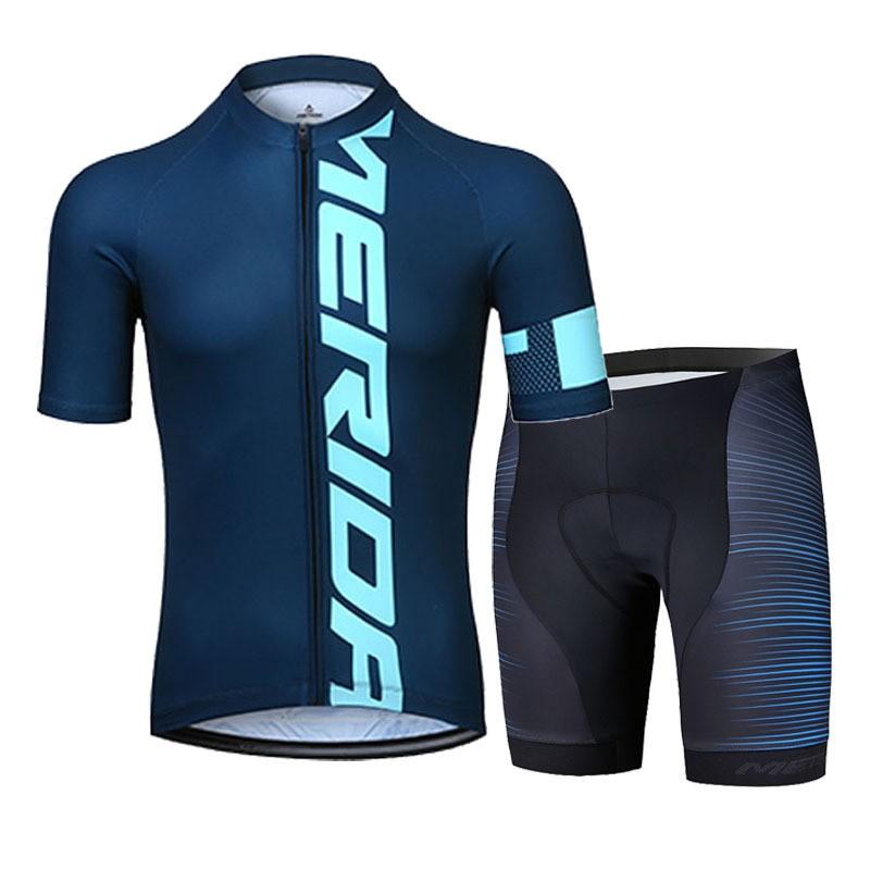 Men Women Cycling Jersey Shorts Set Quick Dry Breathable Bike Riding Outfit Road Mountain Biking