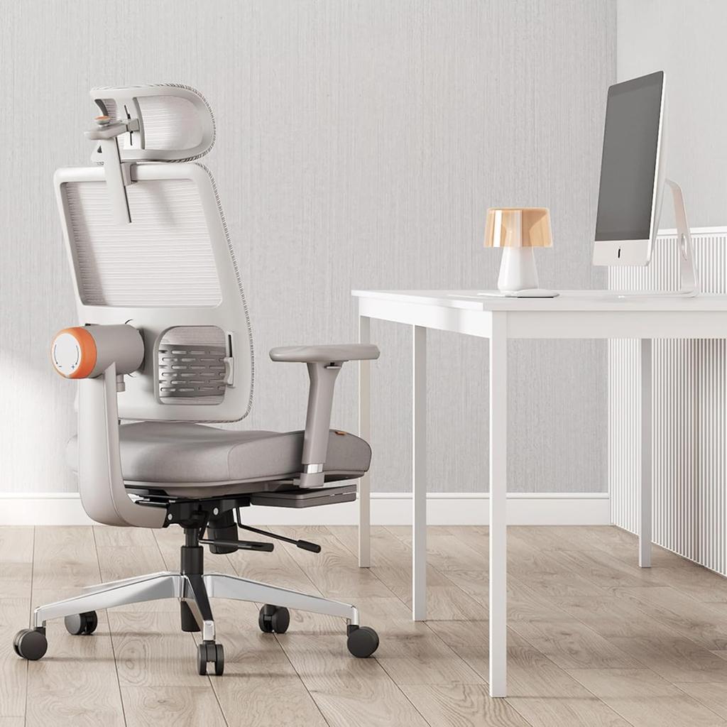 Seimina Office Work Desk Automatically Adjustable To Fit Your Automatically Follows Waist Ergonomic 4D Mesh Excellent Sliding Computer Office Home No