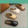 Heel Summerautumn Low Nonslip Womens Half Slippers Versatile Beach Sandals