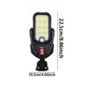 Convenient multi-mode outdoor and courtyard solar LED/COB wall lights, suitable for nighttime, courtyard, garden, roadside, and nighttime safety