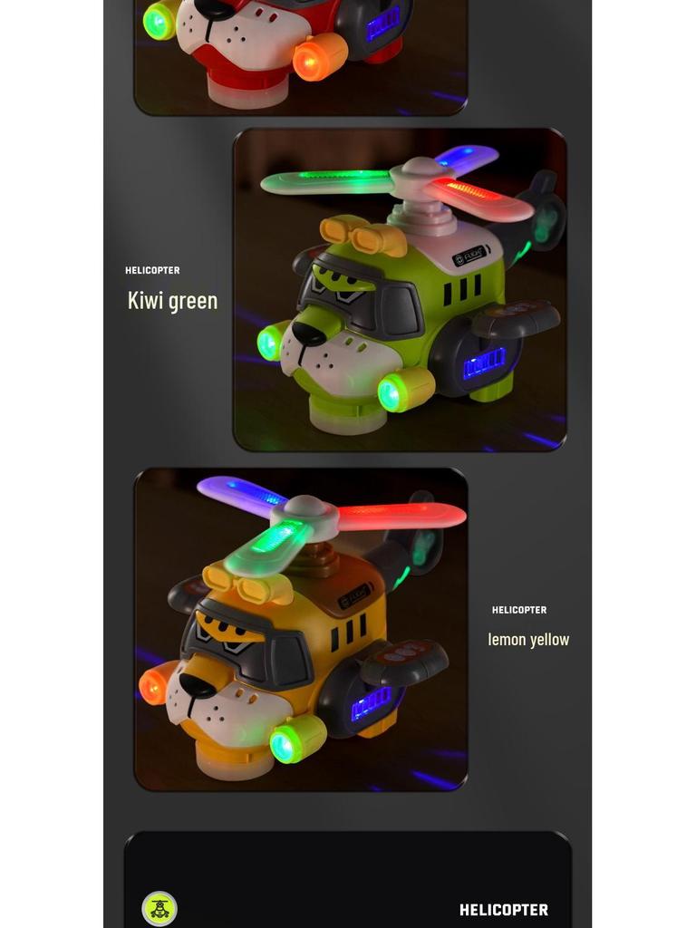 Electric Universal Helicopter Toy with Music, Lights, and Rotating Propeller for Kids