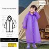 2026 New Model Children's Disposable Raincoat, Can Be Worn over a Backpack, for Boys and Girls Going to School, Rainproof, Thickened, Portable