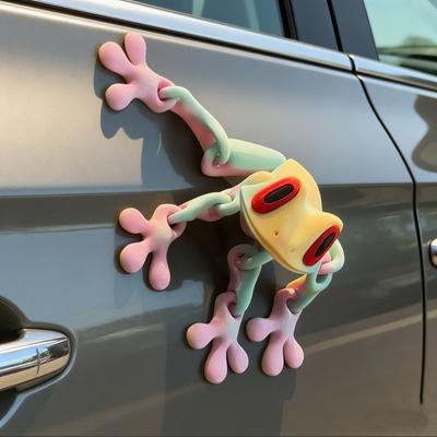 Schwarze Technologie 3D-Druck Magnetischer Frosch Kühlschrankaufkleber Gelenk Bewegliches Ornament Leuchtender Drachen Spielzeug