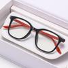 Personalized Square Frame Comfortable Reading Glasses Men Women Fashion High-definition Anti-blue Light Presbyopia Glasses +4.0