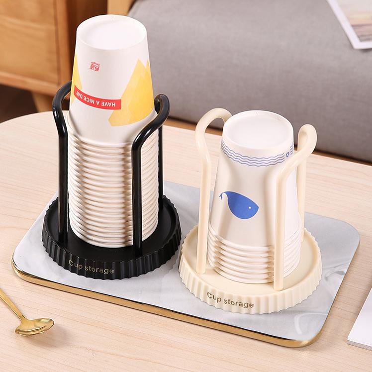 Simple Paper Cup Holder Household Disposable Cup Storage Rack Multifunctional Desktop Coffee and Milk Tea Cup Shelf Cup Picker