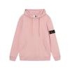 STON Basic Solid Color Compass Patch Fleece Hoodie Long Sleeve Pullover Sweatshirt for Men Women