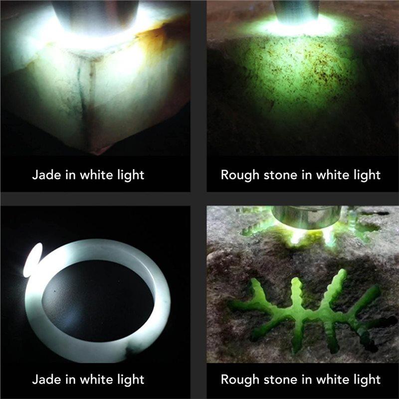 ABBP-Portable Mini LED Flashlight, Gemstone Identification Torch, Jade Testing Tool For Jewelry Appraisal Tester