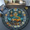 Electrical Safety Symbols Round Area Rug Under Office Chairs Bedroom Living Room Home Decor