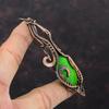 Green Fire Labradorite Pendant Copper Wire Wrapped Pendant Handmade Copper Jewelry Unique Gemstone Pendant Wire Wrapped Jewelry Gift For Him