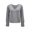 Veromoda Women's V-Neck Hollow-out Knit Sweater