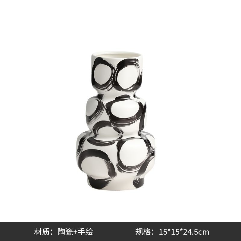 

Минималистские и абстрактные керамические многослойные вазы, цветочные композиции для фойе гостиничного кабинета и декоративные художественные украшения