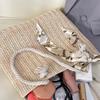 Portable Woven Fairy Style Straw Bag Ielgy Single Shoulder