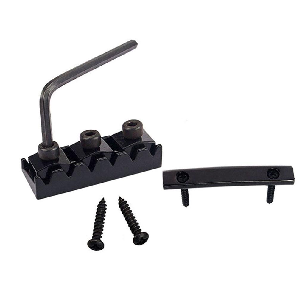 42mm Guitar Locking Nut String Lock + String Retainer Bar with Allen Wrench