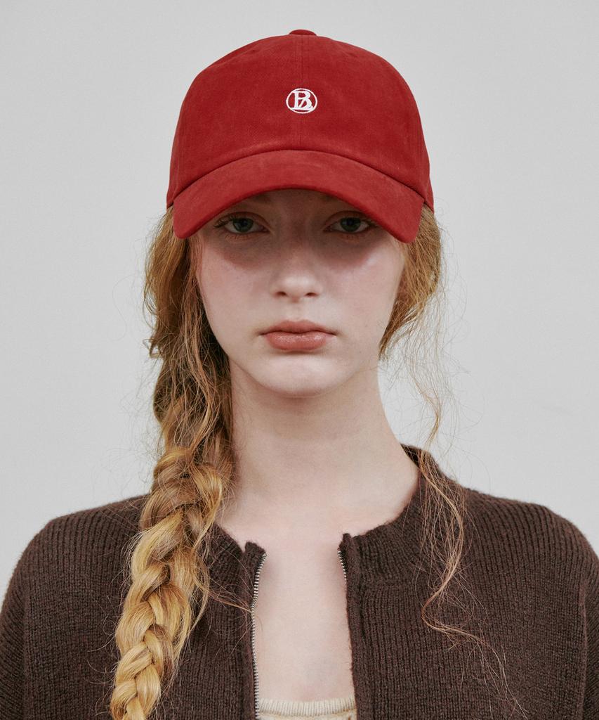 BELLOL Small B Logo Ball Cap Wine