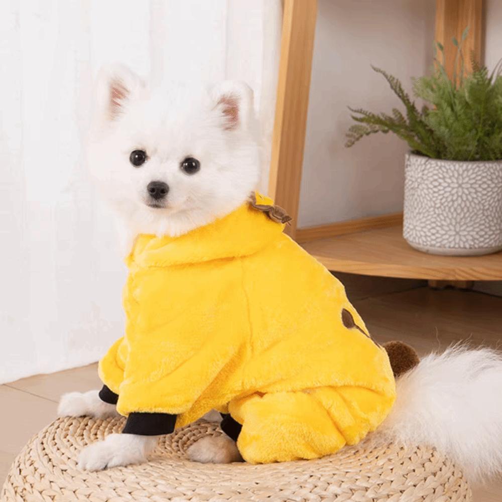 Warm Hoodies Puppy Clothes Soft Fleece Dog Jumpsuits Kawaii Pet Dog Clothes  Corgi