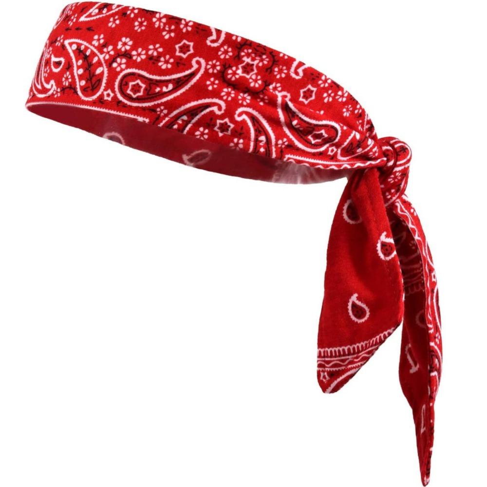 

Wide Edge Bohemian Hair Bands, Lightweight Breathable Elastic Headwear червоний