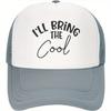 Ill Bring The Crazy Slogan Trucker Hat Funny Adult Unisex Polyester Baseball Cap Casual Party Gift