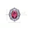 European and American Temperament High-end Stone-inlaid Red Exaggerated Ring Classic Versatile Index Finger Ring Women's Model
