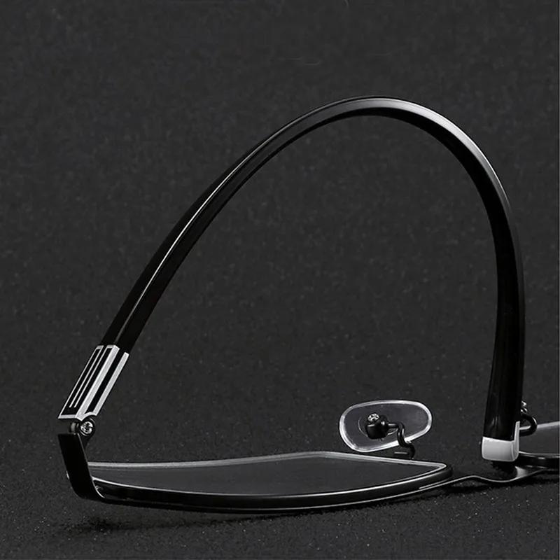 Business Style Bifocal Reading Glasses Women Men Progressive Vision Adjustment Eyeglasses Converted Light Multifocal +1.0 ~ +4.0