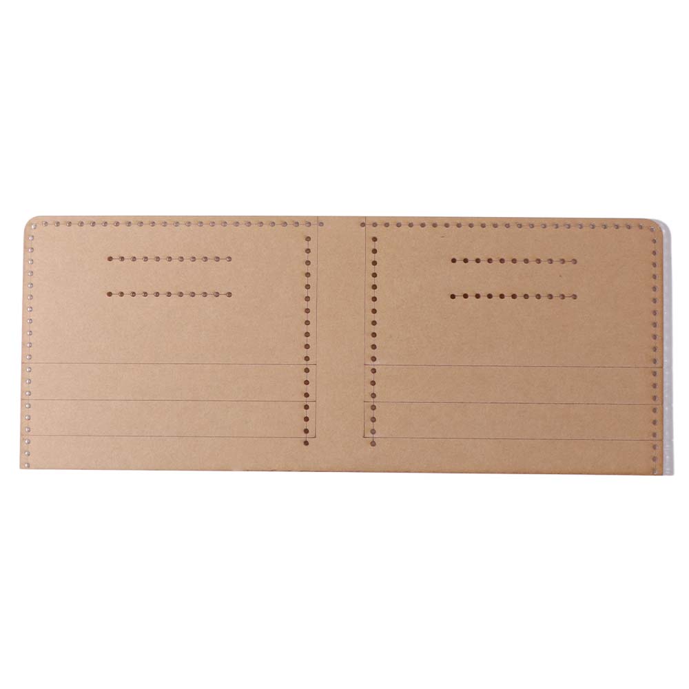 13Pcs/Set Handmade Wallet Pattern Stencil Acrylic Reusable Wallet Sewing Stencil DIY Transparent Short Clip Template