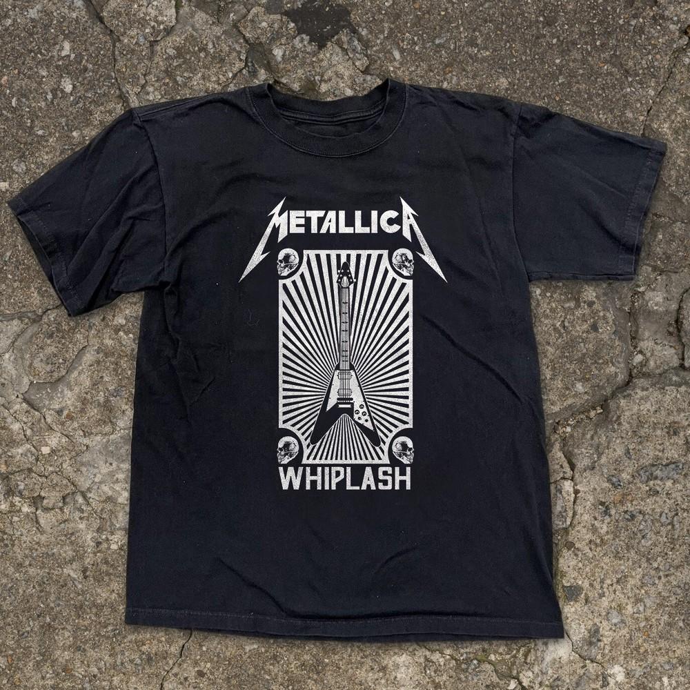 Metallica Shirt Whiplash Unisex Black T-shirt Size S-5XL Unisex T-Shirt XXXL