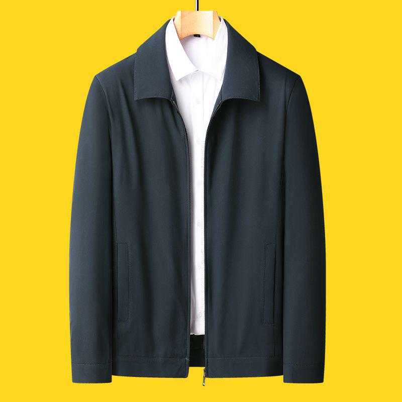 Men's Thickened Plush Jacket: Stylish Autumn/Winter Coat for Middle-Aged and Elderly Men