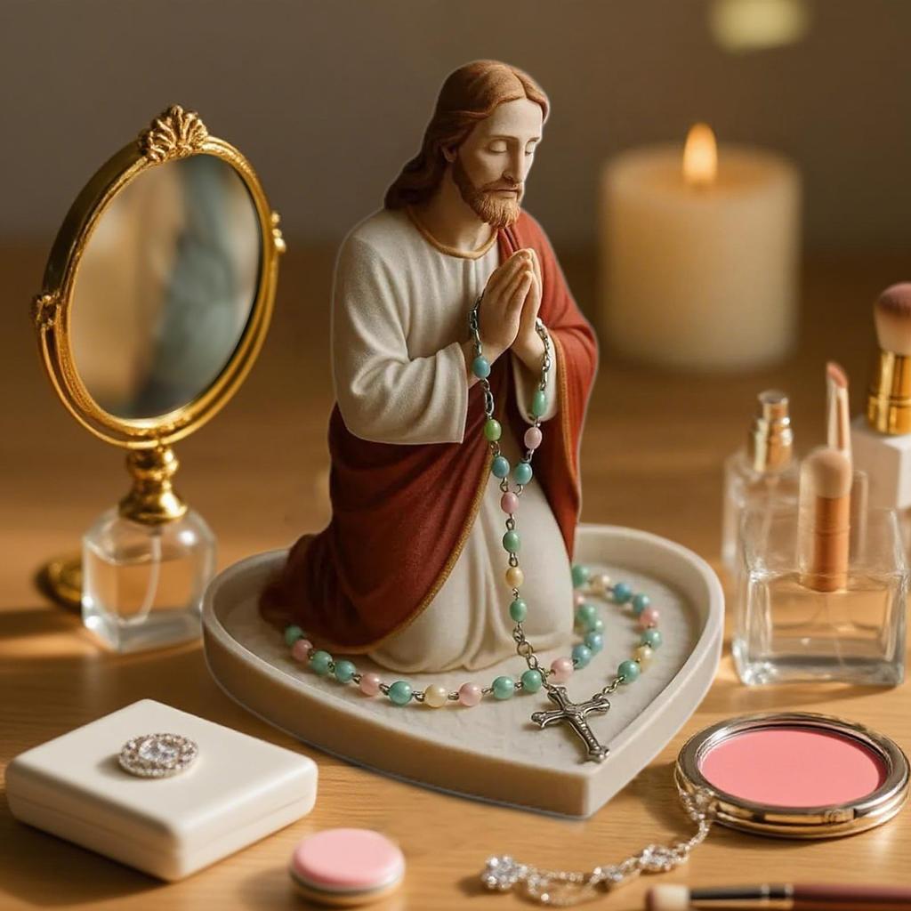 Mary Držák na růženec Pryskyřice Katolický Ježíš Růženec Náhrdelníky Úložný prostor pro Ženy Muže Studenty Učitele Stolní Stůl Pokoj Domácí Kanceláře