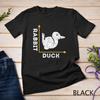 Funny Animal Lover Gift Optical Illusion Duck Or Rabbit T-Shirt Unisex T-shirt
