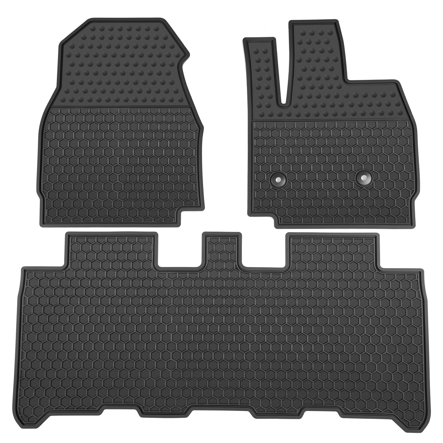 

Коврики Lwope для Nissan Roox и Mitsubishi Delica Mini, задний ряд, мягкий латекс, высококачественный и простой в уходе, защитный набор для автомобиля из 3 предметов (40-я серия) (30 серия) чёрный