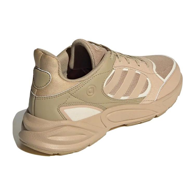 Adidas Neo 90S Valasion Retro Lace-Up Flat Leather Slip-Resistant Durable Breathable Low-Top Casual Running Shoes Unisex sneaker Brown HP6769