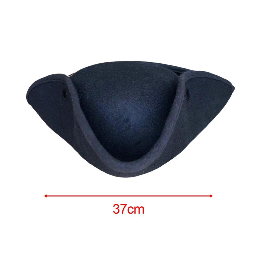 Halloween Pirate Hat Decor Tricorn for Masquerade Party