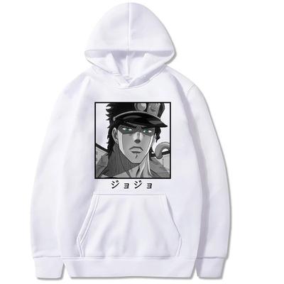 JoJo's Bizarre Adventure Autumn Winter Fleece Streetwear Tops Graphic Printing Sweatshirts