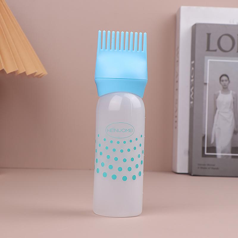 170Ml Hair Oil Applicator Bottle Hairdressing Shampoo Bottle Hair Dye Refillable Bottle Hair Coloring Hairdressing Styling Tools