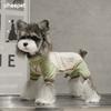 Dog Clothes Autumn and Winter Four-legged Base Schnauzer Middle Collar Color Matching Warm Velvet Basic Puppy Dog Clothes