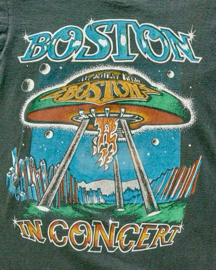 

Винтажная футболка унисекс с изображением группы Boston In Concert, размер от S до 5XL, SG040 XXL